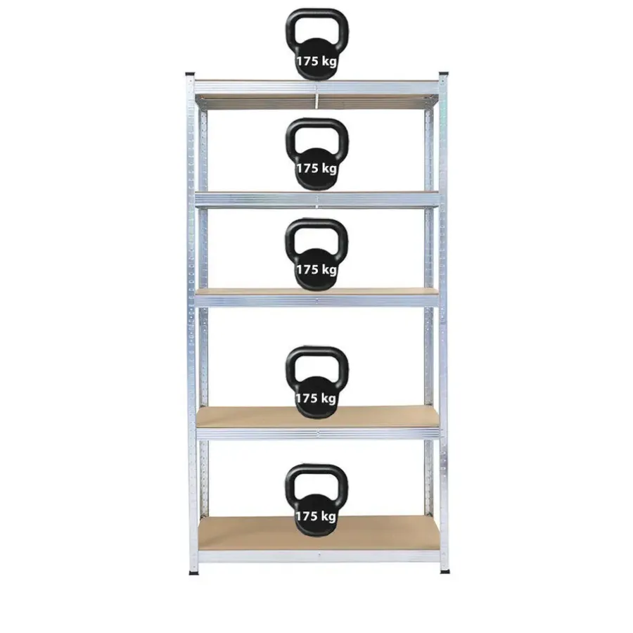 IVOL Stellingkast / Magazijnstelling - Zilver - 5 planken