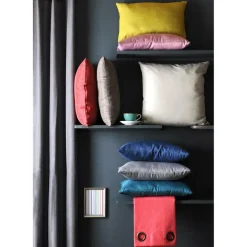 Tuinstoelkussens-Stof Textile Home stoelkussens - zwart - 38 x 38 x 3 cm