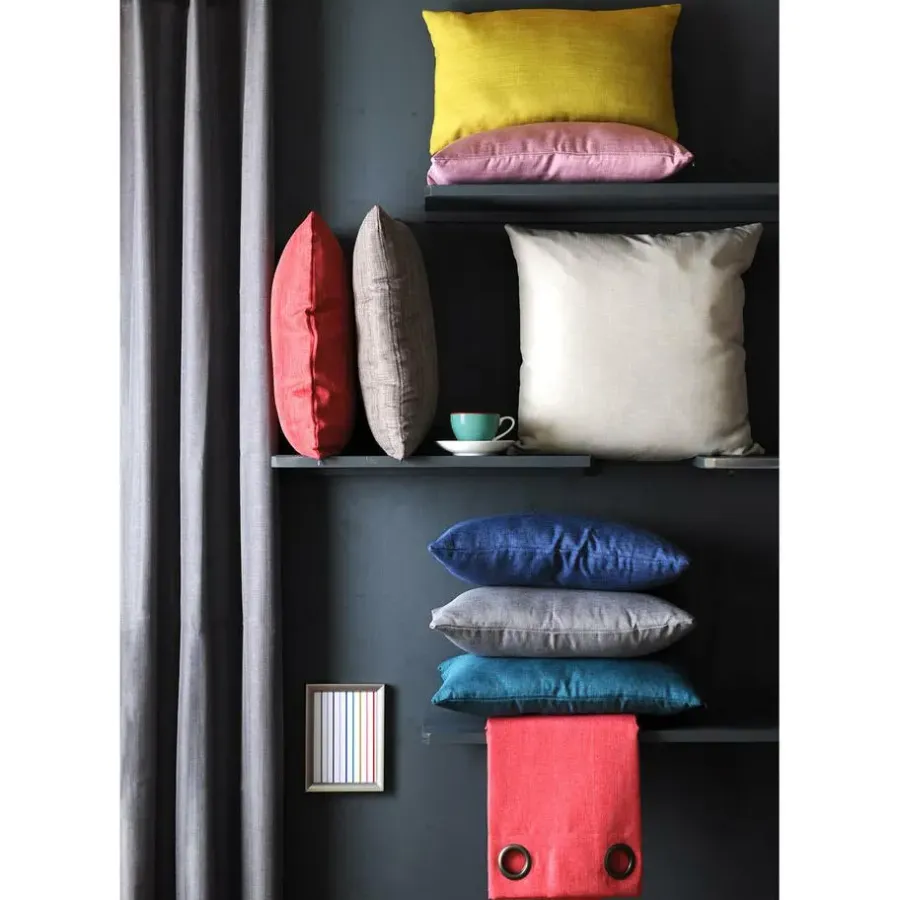 Tuinstoelkussens-Stof Textile Home stoelkussens - zwart - 38 x 38 x 3 cm