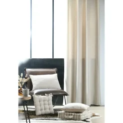 Tuinstoelkussens-Stof Textile stoelkussen - creme beige - 38 x 38 x 5 cm
