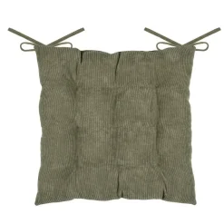 Tuinstoelkussens-Stof Textile stoelkussen - olijfgroen - 38 x 38 x 5 cm