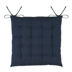 Tuinstoelkussens-Stof Textile stoelkussens - donkerblauw - 38 x 38 x 3.5 cm