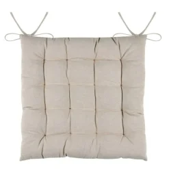 Tuinstoelkussens-Stof Textile stoelkussens - beige - 38 x 38 x 3.5 cm
