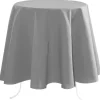 Tafelkleden-Stof Textiles Tafelkleed - Dia 180 cm - grijs - Tafellaken
