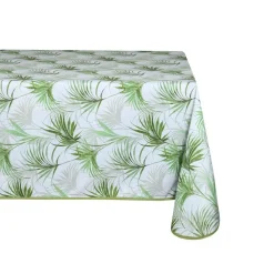 Tafelkleden-Stof Textiles Tafelkleed - 145 x 240 cm - palmbladeren Tafellaken