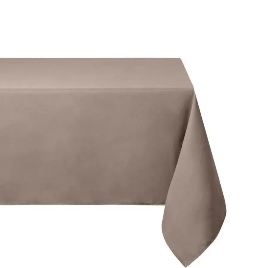 Tafelkleden-Stof Textiles Tafelkleed - 145 x 200 cm - taupe - Tafellaken