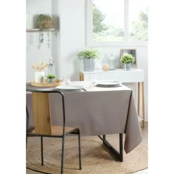 Tafelkleden-Stof Textiles Tafelkleed - 145 x 200 cm - taupe - Tafellaken