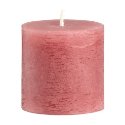 Leen Bakker Stompkaars rustiek Sfeer - oudroze - 7 cm