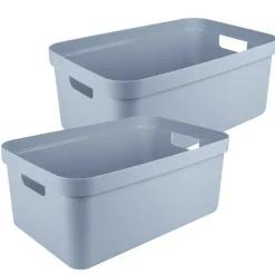 Opbergboxen-Sunware opbergbox Sigma - kunststof - 45L - lichtblauw