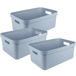 Opbergboxen-Sunware opbergbox Sigma - kunststof - 45L - lichtblauw
