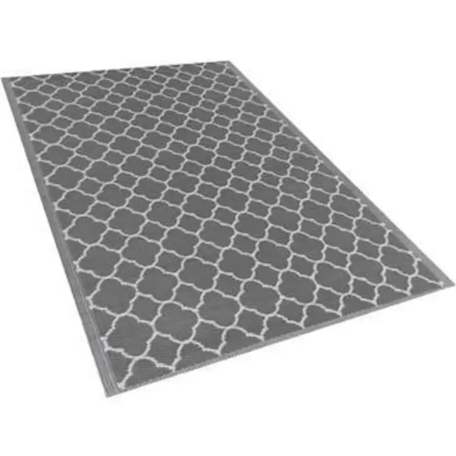 Beliani SURAT - Outdoor kleed - Grijs - 120 x 180 cm - Polypropyleen