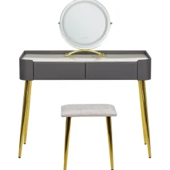 Beliani SURIN - Kaptafel - Grijs - MDF