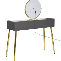 Beliani SURIN - Kaptafel - Grijs - MDF