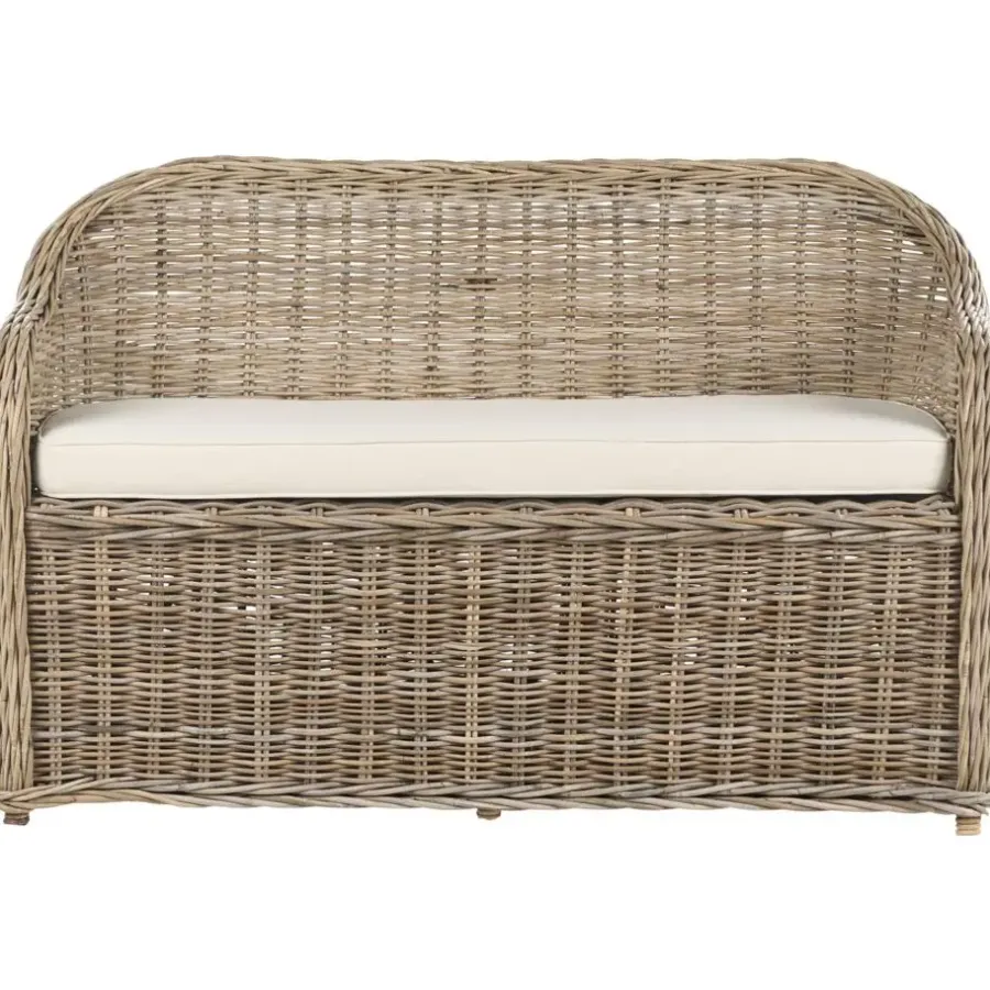 Loungebanken-Leen Bakker SUSUA - Tuinbank - Gebroken wit - Rotan