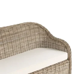 Loungebanken-Leen Bakker SUSUA - Tuinbank - Gebroken wit - 150 cm - Rotan