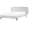 Beliani SUZETTE - Tweepersoonsbed - Lichtgrijs - 140 x 200 cm - Polyester