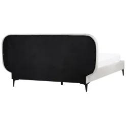 Beliani SUZETTE - Tweepersoonsbed - Lichtgrijs - 140 x 200 cm - Polyester