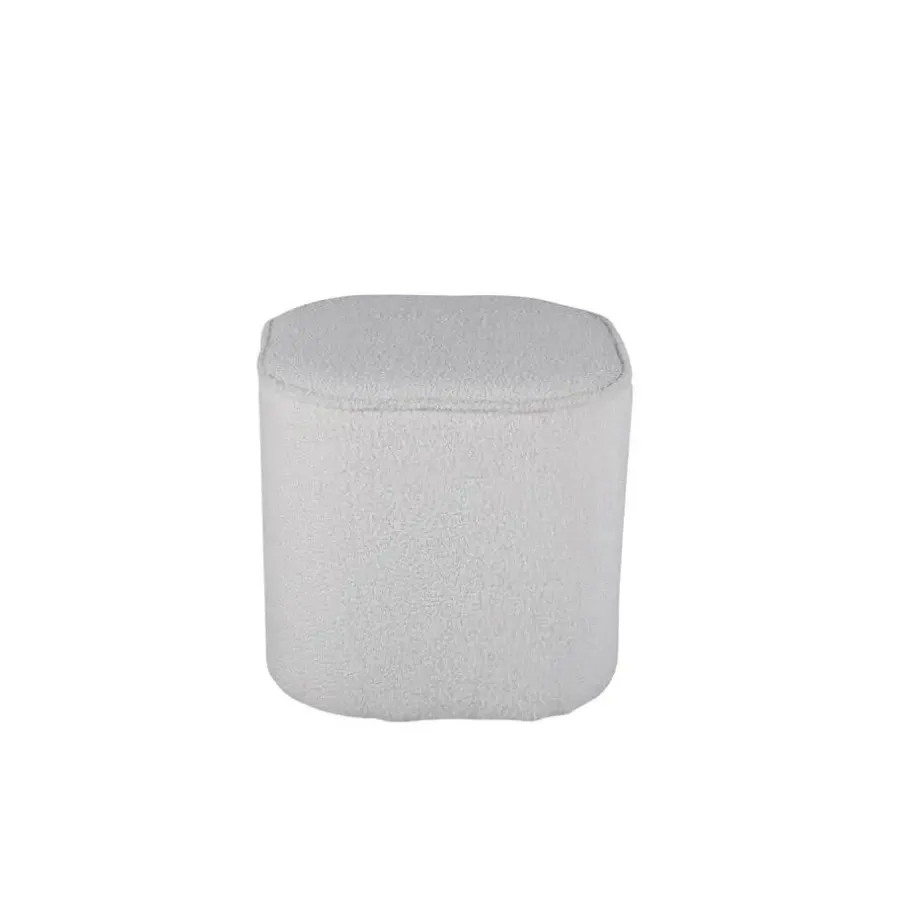 Svea - Arlo poef - teddy - off white