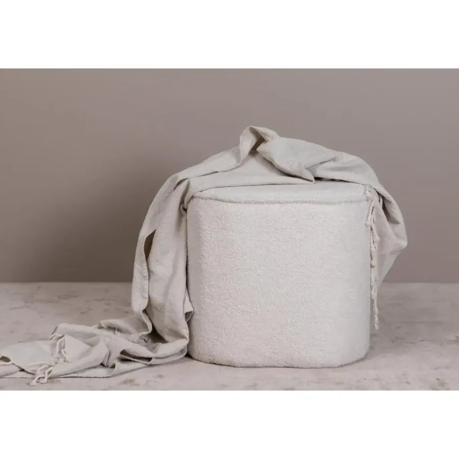 Svea - Arlo poef - teddy - off white
