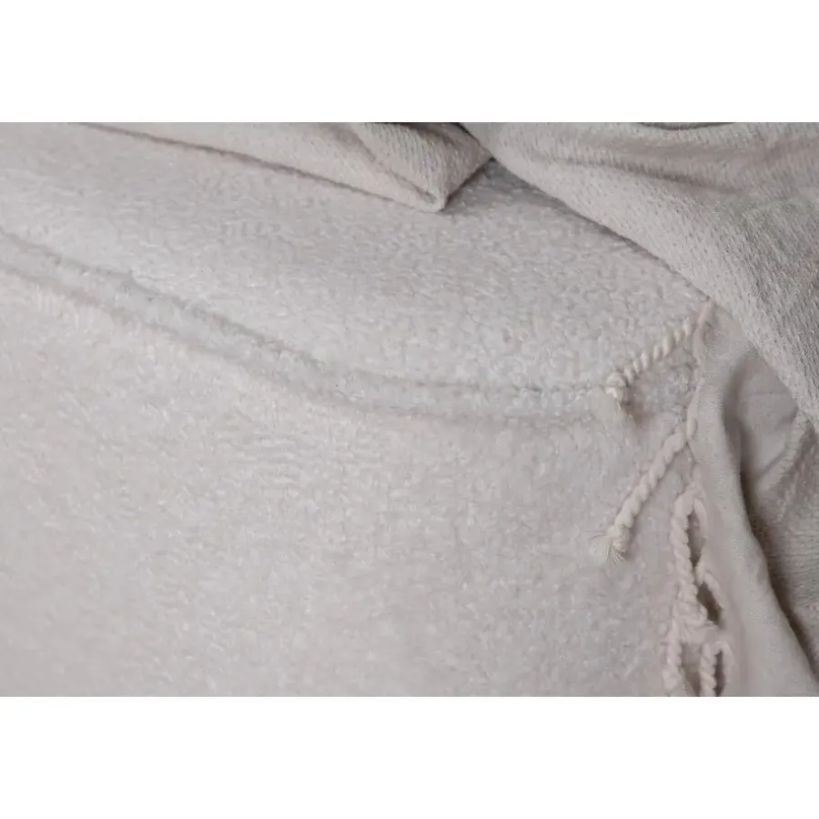 Svea - Arlo poef - teddy - off white