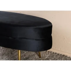 Svea - Axel hocker - velvet - zwart