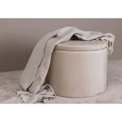 Svea - Blaze poef - velvet - beige