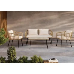 Loungesets|Loungesets-Svea - Cem loungeset - naturel - rattan