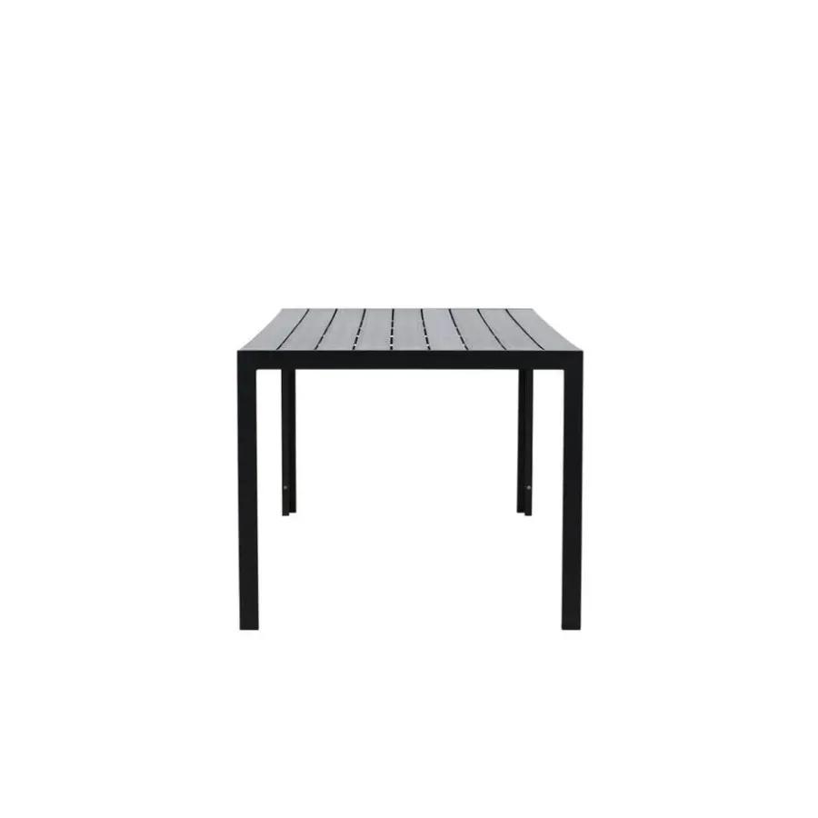 Svea - Farid tuintafel - 205 x 90 x 74 cm - zwart