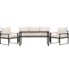 Loungesets-Svea - Fatima loungeset - zwart/beige