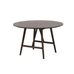 Houten Eettafels|Ronde Eettafels-Svea - Isabella ronde eettafel - ø100 cm - donkerbruin