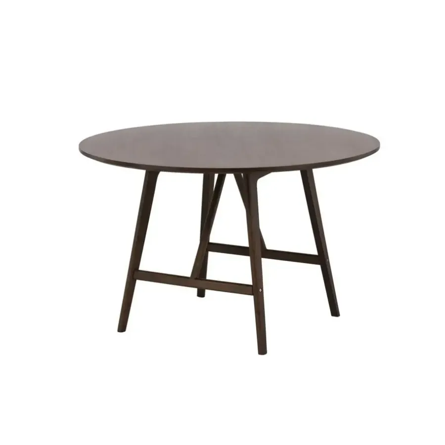 Houten Eettafels|Ronde Eettafels-Svea - Isabella ronde eettafel - ø100 cm - donkerbruin