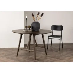 Houten Eettafels|Ronde Eettafels-Svea - Isabella ronde eettafel - ø100 cm - donkerbruin
