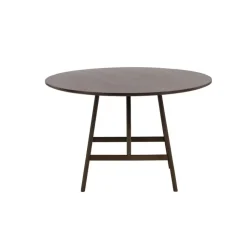Houten Eettafels|Ronde Eettafels-Svea - Isabella ronde eettafel - ø100 cm - donkerbruin