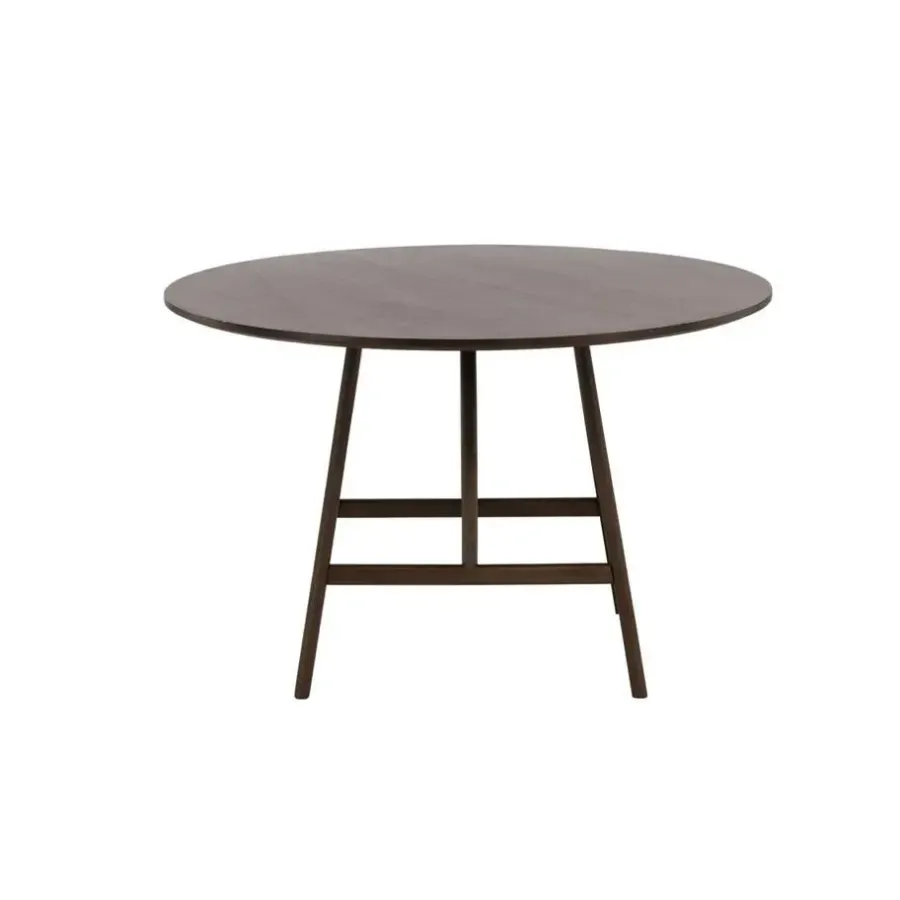 Houten Eettafels|Ronde Eettafels-Svea - Isabella ronde eettafel - ø100 cm - donkerbruin