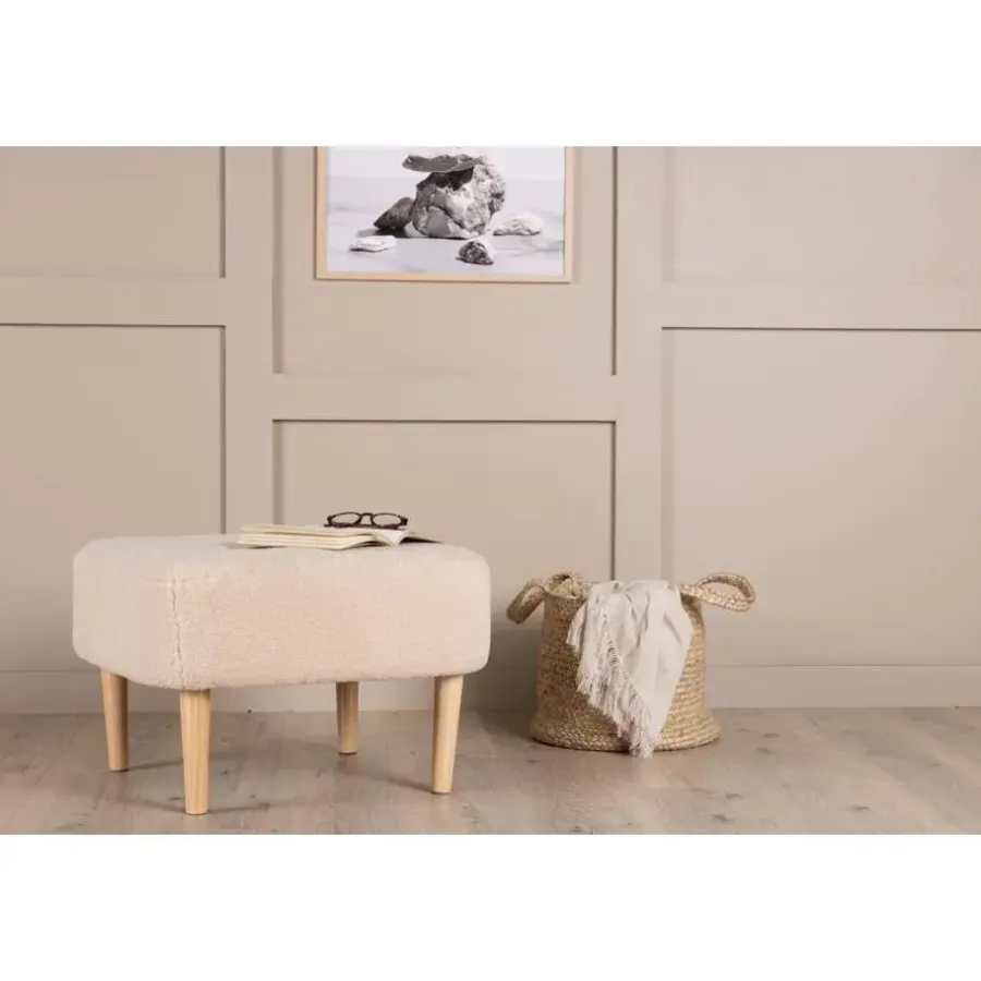 Svea - Kai poef - teddy - beige
