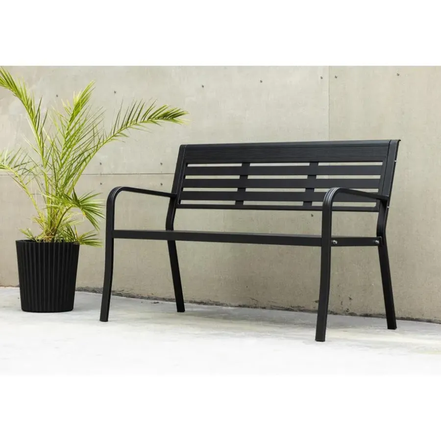 Svea - Layla tuinbank - 125 cm - zwart