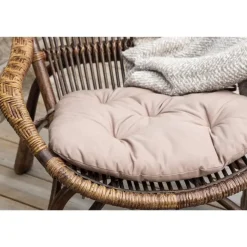 Tuinstoelen-Svea - Leila loungestoel - donker walnoot - rattan