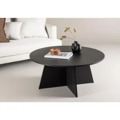 Salontafels-Svea - Marina ronde salontafel - ø 100 cm - zwart
