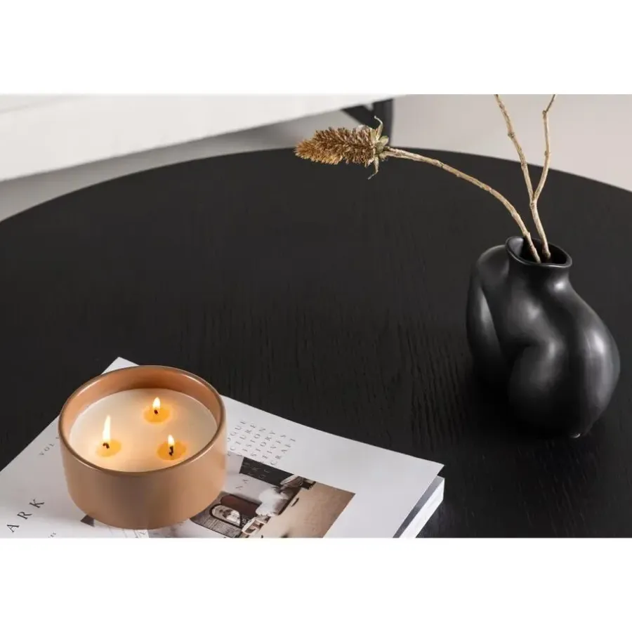 Salontafels-Svea - Marina ronde salontafel - ø 100 cm - zwart