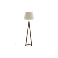 Svea - Nala vloerlamp - 160 cm - linnen - espresso