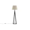 Staande Lampen-Svea - Nala vloerlamp - 160 cm - linnen - zwart