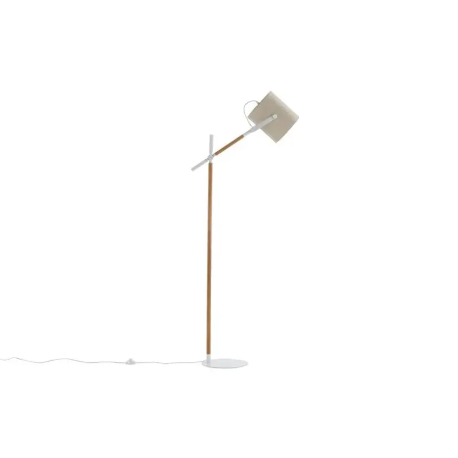 Staande Lampen-Svea - Nico vloerlamp - hout - wit