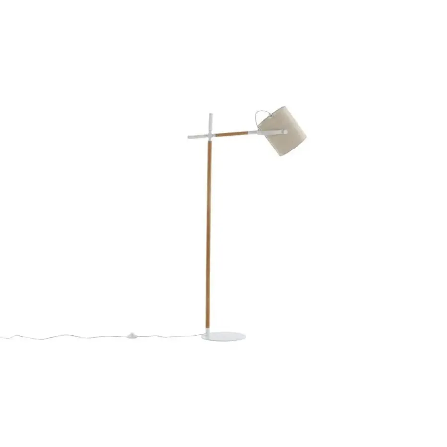 Staande Lampen-Svea - Nico vloerlamp - hout - wit