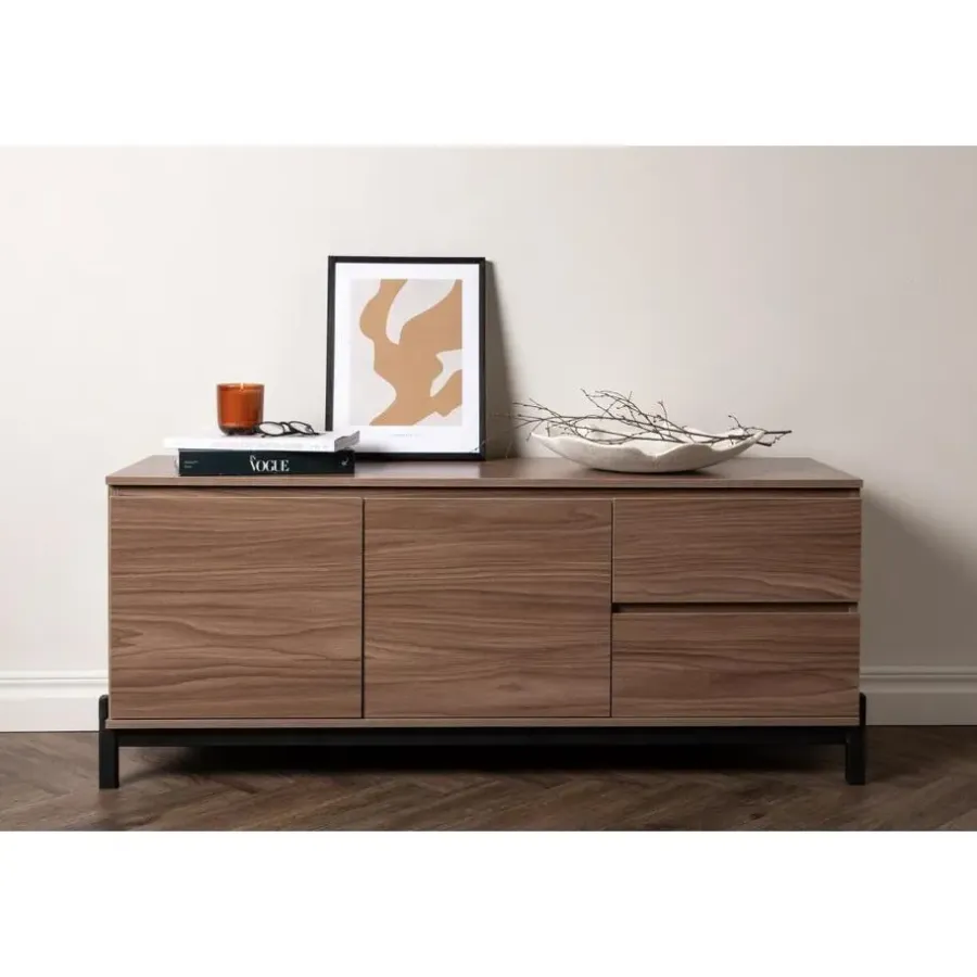 Dressoirs-Svea - Niko dressoir - 138 cm - walnoot