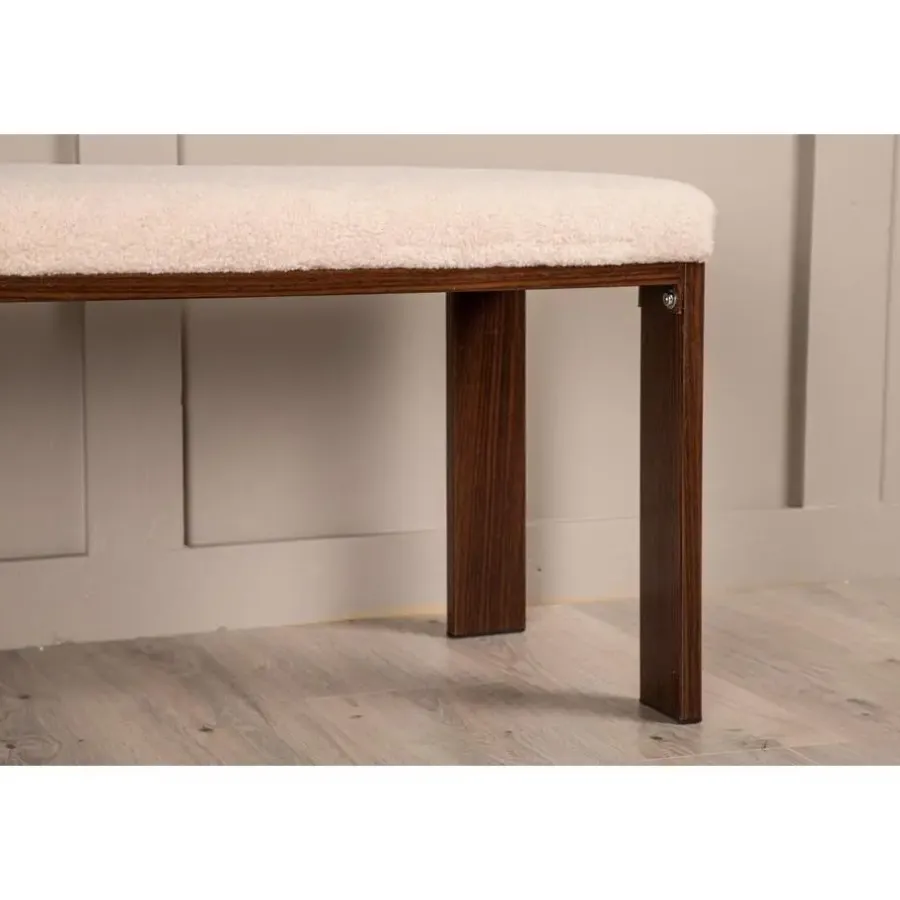 Eetkamerbanken-Svea - Noemi eetkamerbank - teddy - 120 cm