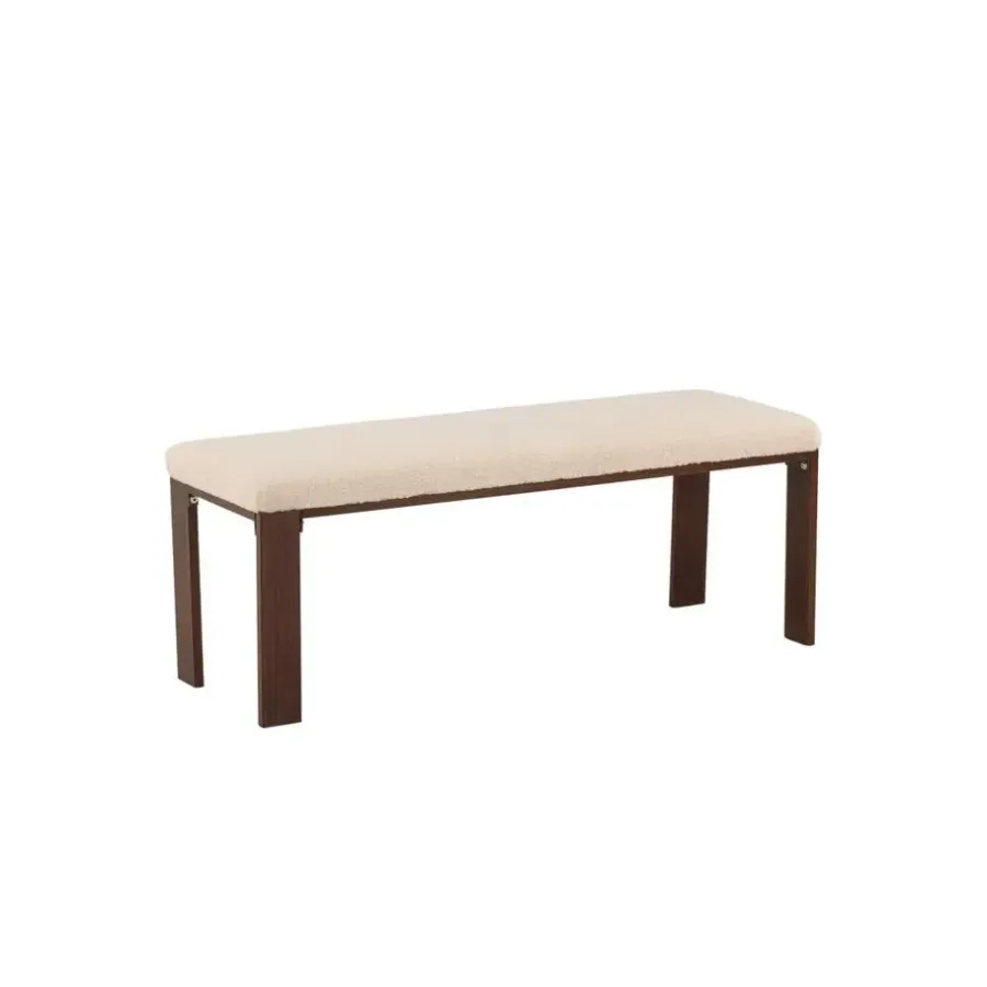 Eetkamerbanken-Svea - Noemi eetkamerbank - teddy - 120 cm