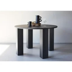 Ronde Eettafels-Svea - Noémie ronde eettafel - ø120 cm - zwart