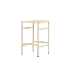 Barkrukken-Svea - Polsty barkruk 63 cm - rattan - beige