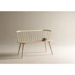 Eetkamerbanken-Svea - Rahimi eetkamerbank - 120 cm - naturel