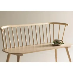 Eetkamerbanken-Svea - Rahimi eetkamerbank - 120 cm - naturel